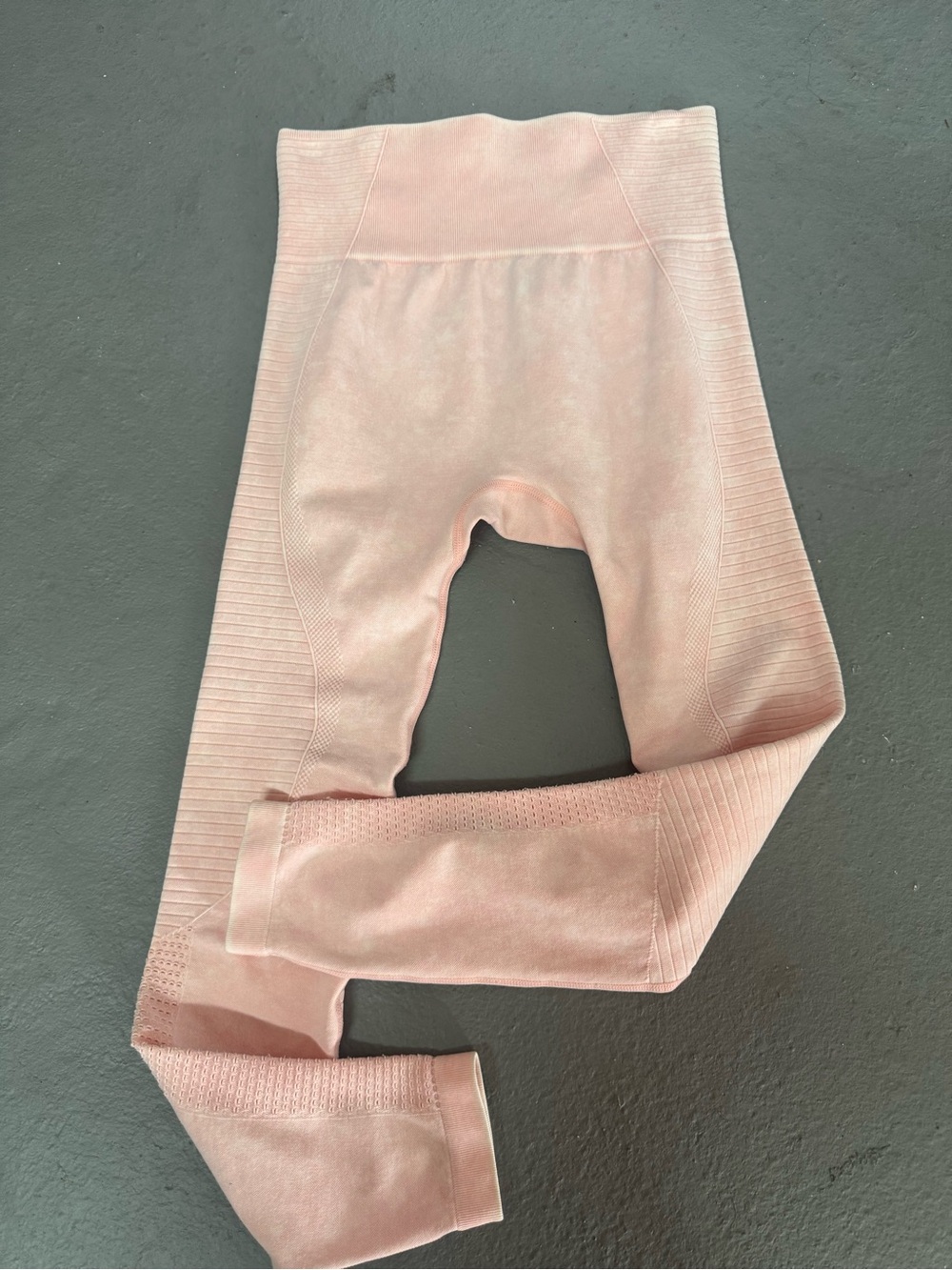 Monob Women’s Small Seamless Pink Ribbed Leggings